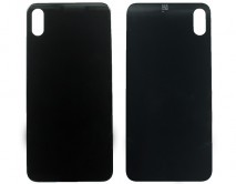 Задняя крышка (стекло) iPhone XS Max черная 1кл