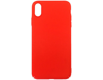 Чехол iPhone XS Max пластик (красный)