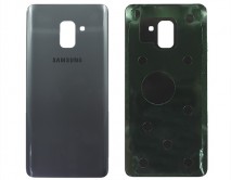Задняя крышка Samsung A730F A8+ (2018) серая 1кл