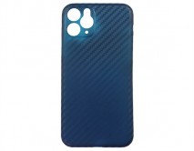 Чехол iPhone 11 Pro Ультратонкий карбон (синий)