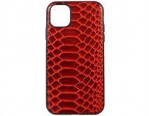 Чехол iPhone 11 Leather Reptile (красный)