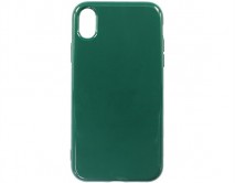 Чехол iPhone XR Силикон 2.0mm (темно-зеленый)