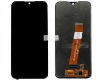 Дисплей Samsung A015F Galaxy A01 + тачскрин черный (Узкий коннектор) (LCD Оригинал/Замененное стекло)