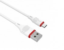 Кабель Borofone BX17 microUSB - USB белый, 1м