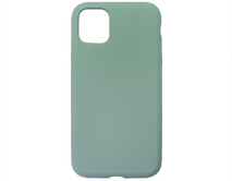 Чехол iPhone 11 Liquid Silicone MagSafe FULL (зеленый камень)