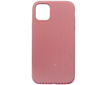 Чехол iPhone 11 SC Full Плетеный (розовый)