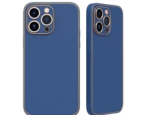 Чехол iPhone 13 Pro Sunny Leather (темно-синий)