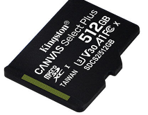 Карта памяти MicroSDXC Kingston Canvas Select Plus 512GB cl10 UHS, SDCS2/512GBSP