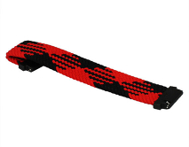 Ремешок Samsung/Huawei/Amazfit Bip/GTS 20mm canvas loop черный-красный