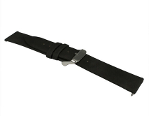 Ремешок Samsung/Huawei/Amazfit Bip/GTS 20mm leather band кожаный черный #8