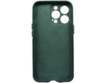 Чехол iPhone 13 Pro Leather Magnetic, темно-зеленый