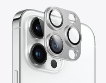 Защитная накладка на камеру iPhone 12 Pro 3D серебристая