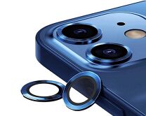 Защитная накладка на камеру iPhone 12 Pro Max синяя (комплект 3шт)