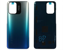 Задняя крышка Xiaomi Poco M5S синяя 1 класс