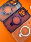 Чехол iPhone 15 Pro NY Stand MagSafe (фиолетовый)